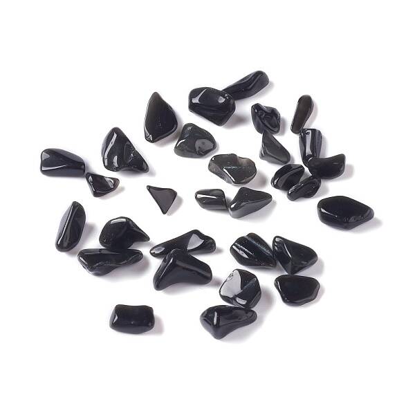 Natural Obsidian Chip Beads