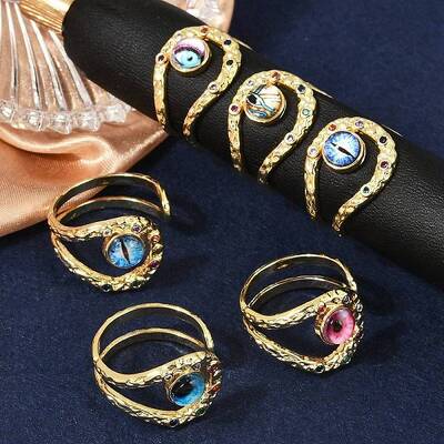 Brass Micro Pave Cubic Zirconia Cuff Rings for Women