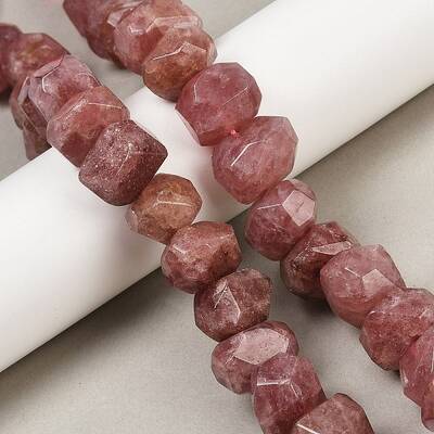 Natural Strawberry Quartz Beads Strands