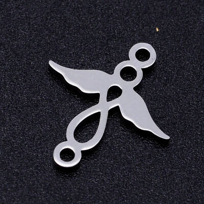Tarnish Resistant 201 Stainless Steel 2-Loop Link Pendants