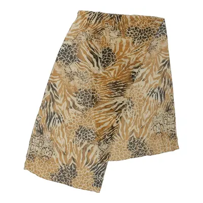 Unbranded Animal Print Scarf - No Size Brown Polyester
