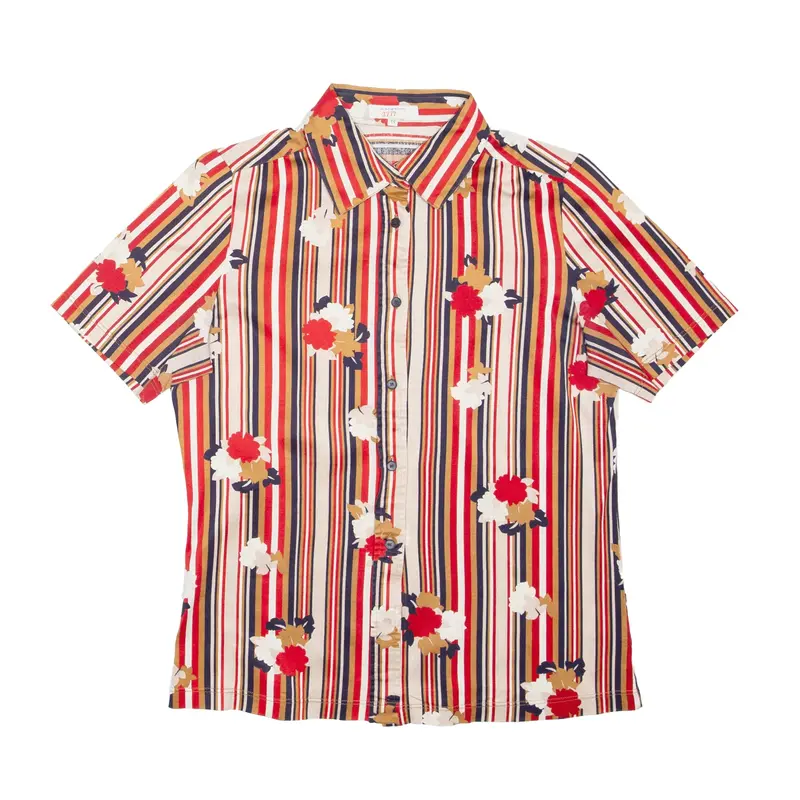 Womens Shirt Red Floral S