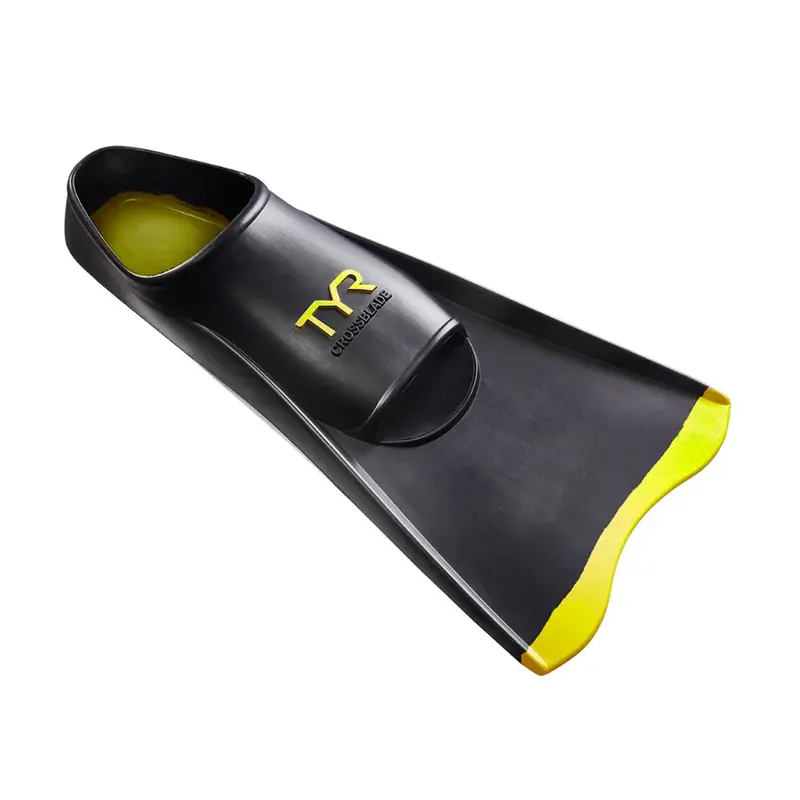 Open Box TYR Unisex Adult Crossblade Dive Fins 2.0 - Yellow, Size: Small (Men's Shoe 5-7 , Women's 6.5-8.5)