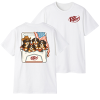 Dr Pepper Dogs Beer Tees, 4th Of July T-Shirt Bernese Mountain T-Shirt, Perfect Beer And Dog Shirt For Men, For Women, Menswe...