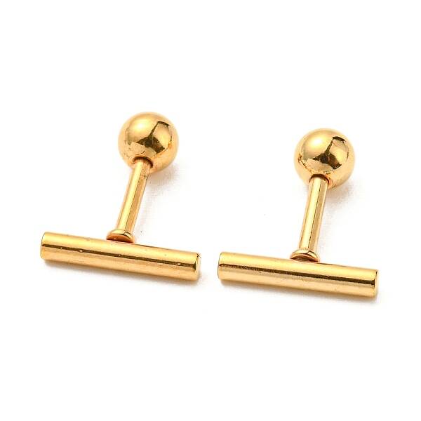 Ion Plating(IP) 304 Stainless Steel Stud Earrings