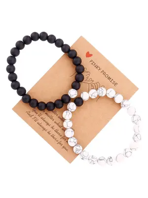 Couple Turquoise Decor Beaded Bracelet Kit, Trendy Stack Bracelet, Fashion Matching Jewelry for Party, Club, Daily Wear, Punk...