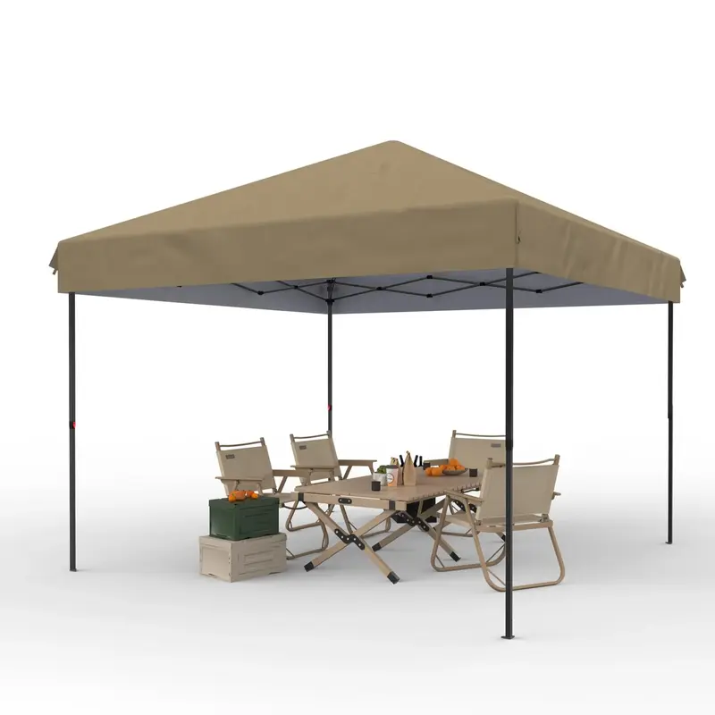 Garvee 10'x10' Pop Up Canopy, Easy Up Canopy Tent, Heavy Duty Tents for Parties, One Person Set Up Event Tent