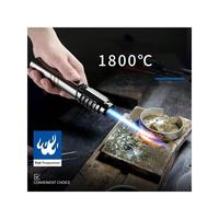 1800° High Temperature Spray Gun (Gas not  included) Butane Gas Blowtorch Jet Lighter - Kitchen Utensils with Metal and Outd...