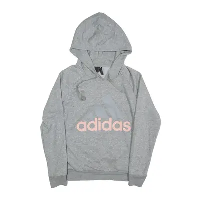 ADIDAS Hoodie Grey Pullover Womens S