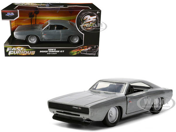 Dom's Dodge Charger R/T Raw Metal Fast & Furious 7 (2015) Movie 1/32 Diecast Model Car by Jada