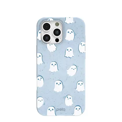 Powder Blue Ghostly iPhone 16 Pro Max Case