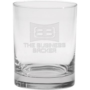 18 Custom 14 oz Executive Double Old Fashion - Deep Etched - ...