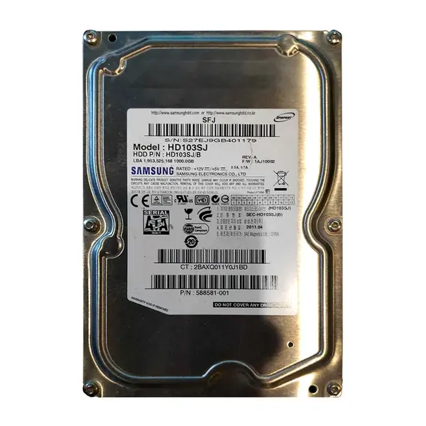 HD103SJ/B Samsung 1TB 7200RPM SATA 3Gb/s 3.5-Inch 32MB Cache Hard Drive
