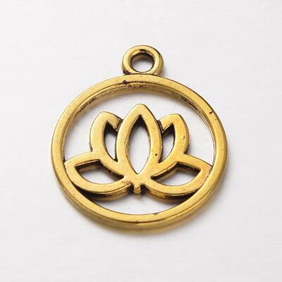 Tibetan Style Filigree Alloy Pendants
