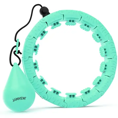 26 Links Detachable Adjustable Smart Weighted Waist Training Circle, Sports Fitness Equipment with Ball, Workout Equipment fo...