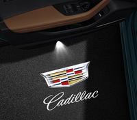 3D Shadow Lights LED Door Logo Projector for Cadillac SRX CT6 XTS ATS XT4 XT5 XT6 Dual Plug Puddle Lights for Cadillac Welcom...
