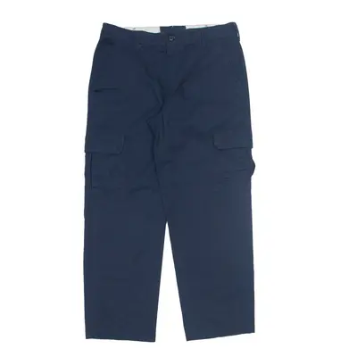 RED KAP Cargo Workwear Trousers Blue Regular Straight Mens W34 L30
