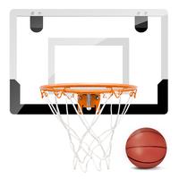 Seray Mini Basketball Hoop Glow In The Dark, Over The Door Minihoop, Luminous Ball & Wall-Mount Boards, Hangable Hoop Dormito...