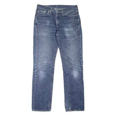 LEVI'S 514 Jeans BIG E Mens Blue Slim Straight Stone Wash W30 L32