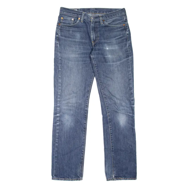 LEVI'S 514 Jeans BIG E Mens Blue Slim Straight Stone Wash W30 L32