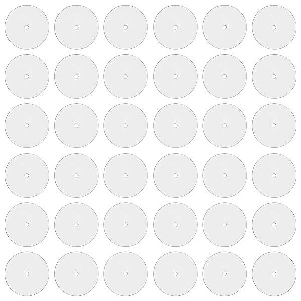 200Pcs Plastic Disc Pads to Stabilize Earrings