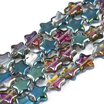 Electroplate Glass Beads Strand