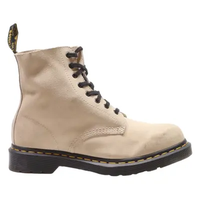 DR MARTENS 1460 PASCAL Lace-Up Boots Beige Leather Mens UK 8