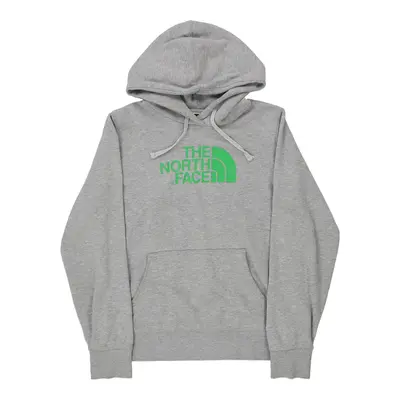 The North Face Spellout Hoodie - Medium Grey Cotton