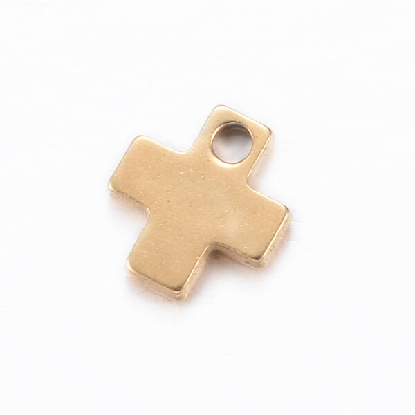 201 Stainless Steel Tiny Cross Charms
