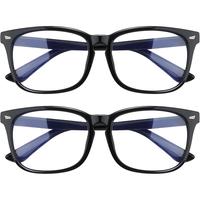 2 Pack Blue Light Glasses for Women and Men - Computer Glasses