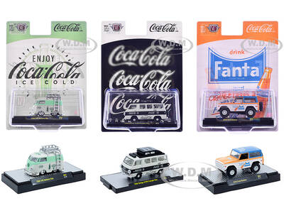 Sodas Set of 3 pieces Release 64 Limited Edition to 5400 pieces Worldwide 1/64 Diecast Model Cars by M2 Machines