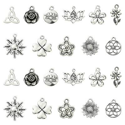 66Pcs 11 Styles Tibetan Style Alloy Pendants