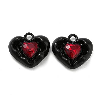 Alloy Glass Charms