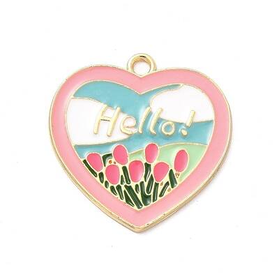 Alloy Enamel Pendants