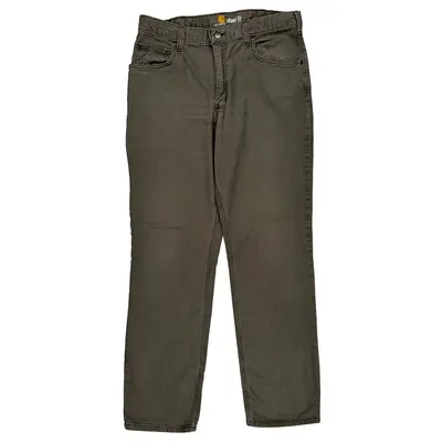 Carhartt Trousers - 34W 32L Brown Cotton