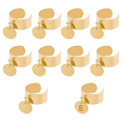 304 Stainless Steel Open Cuff Finger Rings
