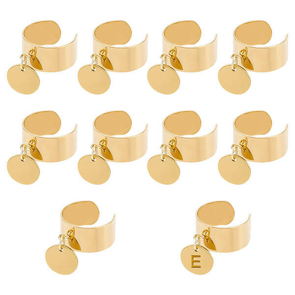 304 Stainless Steel Open Cuff Finger Rings