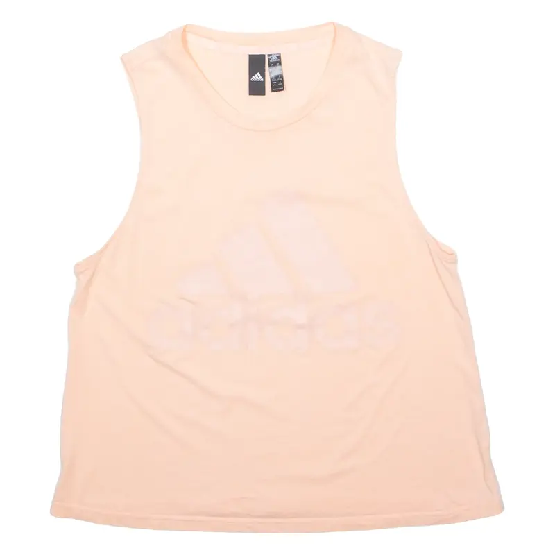 ADIDAS Womens Vest Pink Sleeveless L