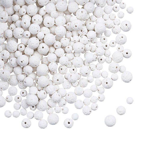 Natural Lava Rock Beads Strands