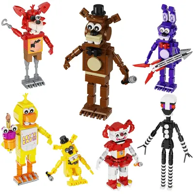 7 in 1 Security Breach Building Block Toys, Fighting Monster Action Figure DIY Model,  Ideal Christmas & Halloween Gifts or C...