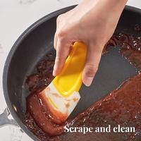 3 Counts Heat Resistant Silicone Scraper,3D Printer Silicone Scraper,Remove Food Rubber Spatula Tools for Cleaning/Mixing/Bak...