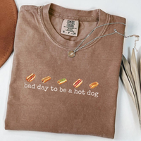 Comfort Colors Hot Dog TShirt, Bad Day to Be a Hotdog, Funny Retro Hotdog, Women's 4th of July TShirt, Memorial Day T-Shirt, ...