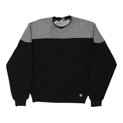 Russell Athletic Sweatshirt - Medium Black Cotton Blend