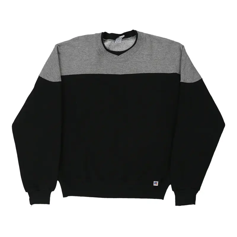 Russell Athletic Sweatshirt - Medium Black Cotton Blend