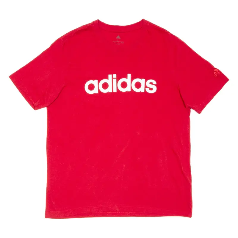 ADIDAS Mens T-Shirt Red L
