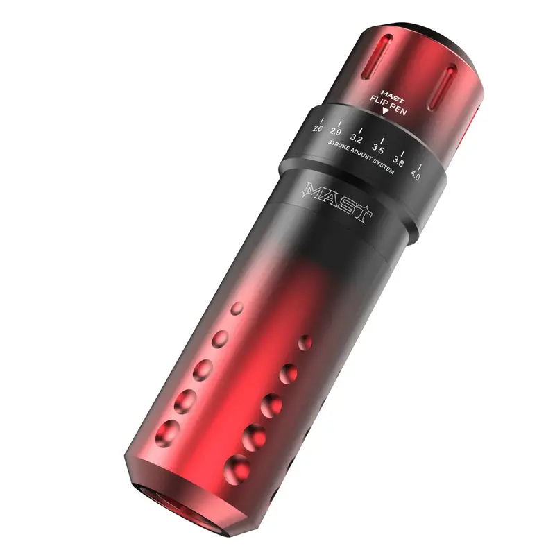 Mast Flip Rotary Tattoo Pen Machine 2.6-4.0mm Stroke Length Custom Motor Supply Gradient Color