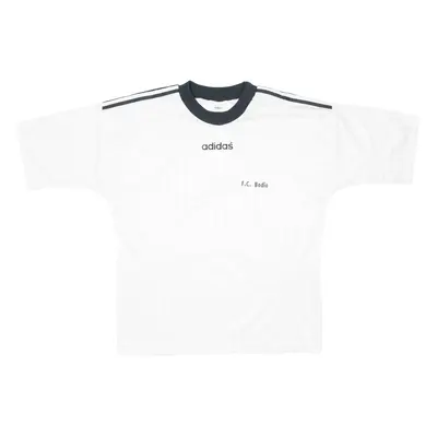 ADIDAS F.c. Bodio Mens Football Shirt Jersey White XL