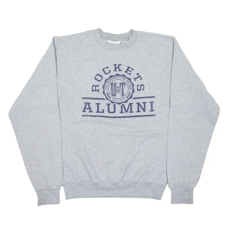 CHAMPION University of Toledo Rockets Alumni USA Sweatshirt Grey Mens S
