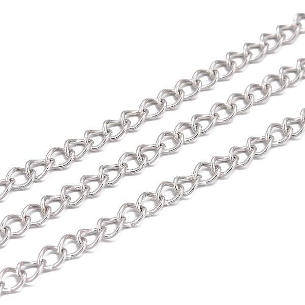 Non-Tarnish 3.28 Feet 304 Stainless Steel Twist Chains