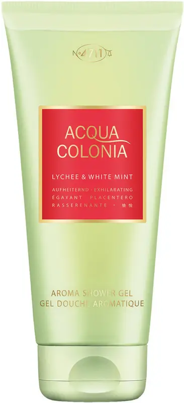 4711 Acqua Colonia Litchi e Menta Bianca Idratante Gel Doccia Corpo Tutti i tipi di pelle 200 ml